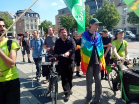 Demo gegen Rassismus und Homophobie in Trier am 17.5.2014